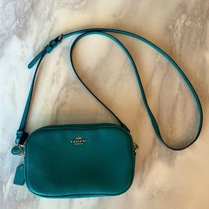 Teal Coach Crossbody Bag